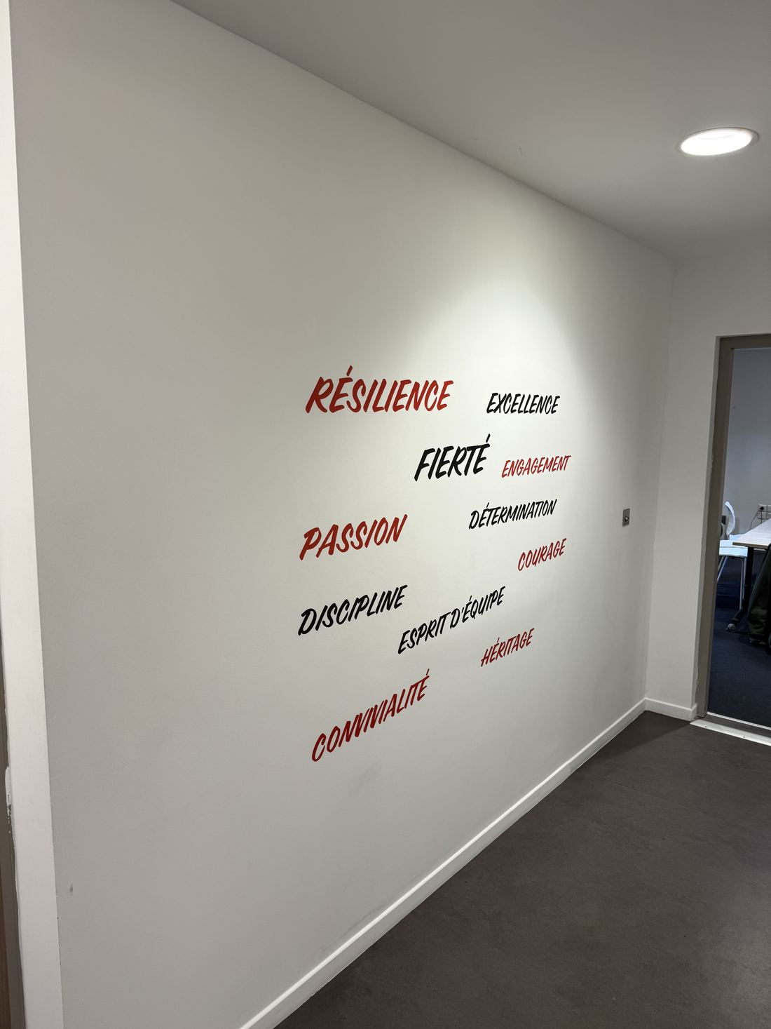Impression murale sur mesure pour l'ESBVA