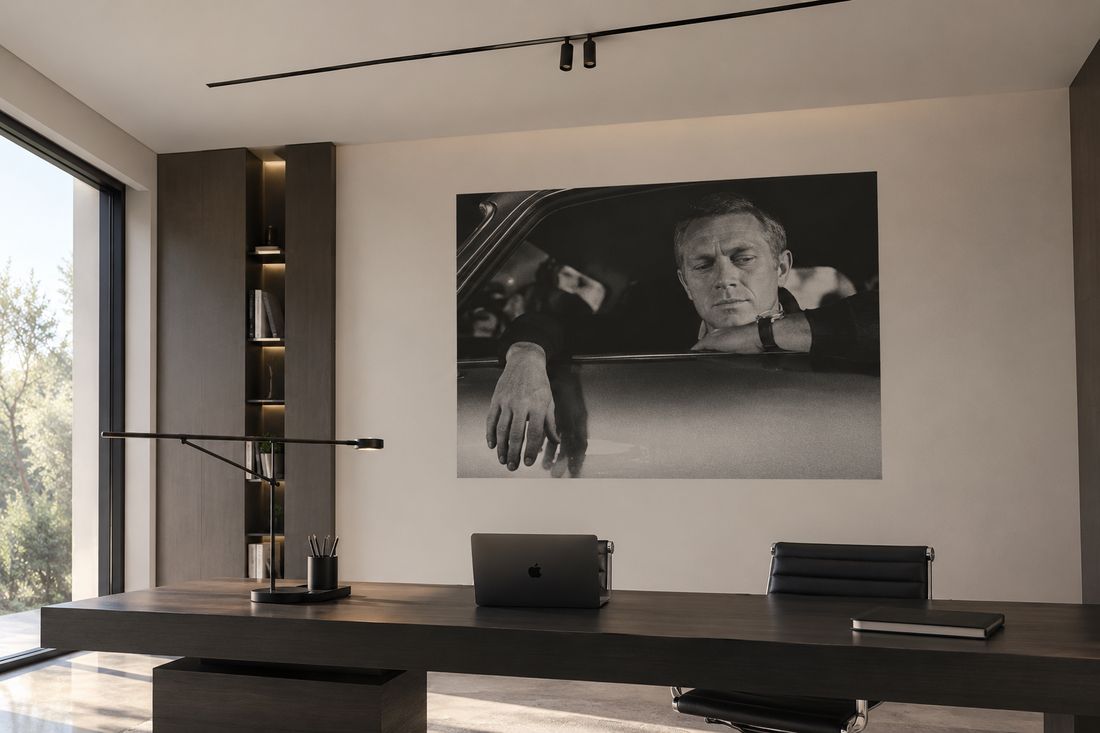 Impression murale dans un bureau professionnel, projet Wallizy